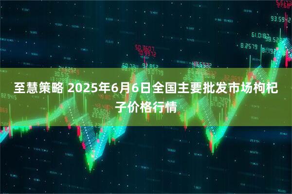 至慧策略 2025年6月6日全国主要批发市场枸杞子价格行情