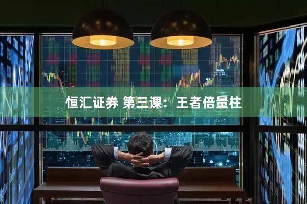 恒汇证券 第三课：王者倍量柱